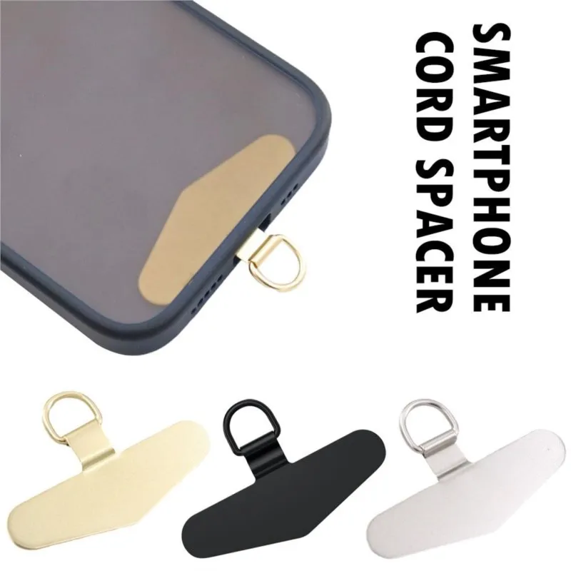 1/3/5PCS Stainless Steel Phone Lanyard Patch Ultra-thin Cellphone Lanyard Accessories Safety Connecter Metal Piece All Metal Pad - náhled 2