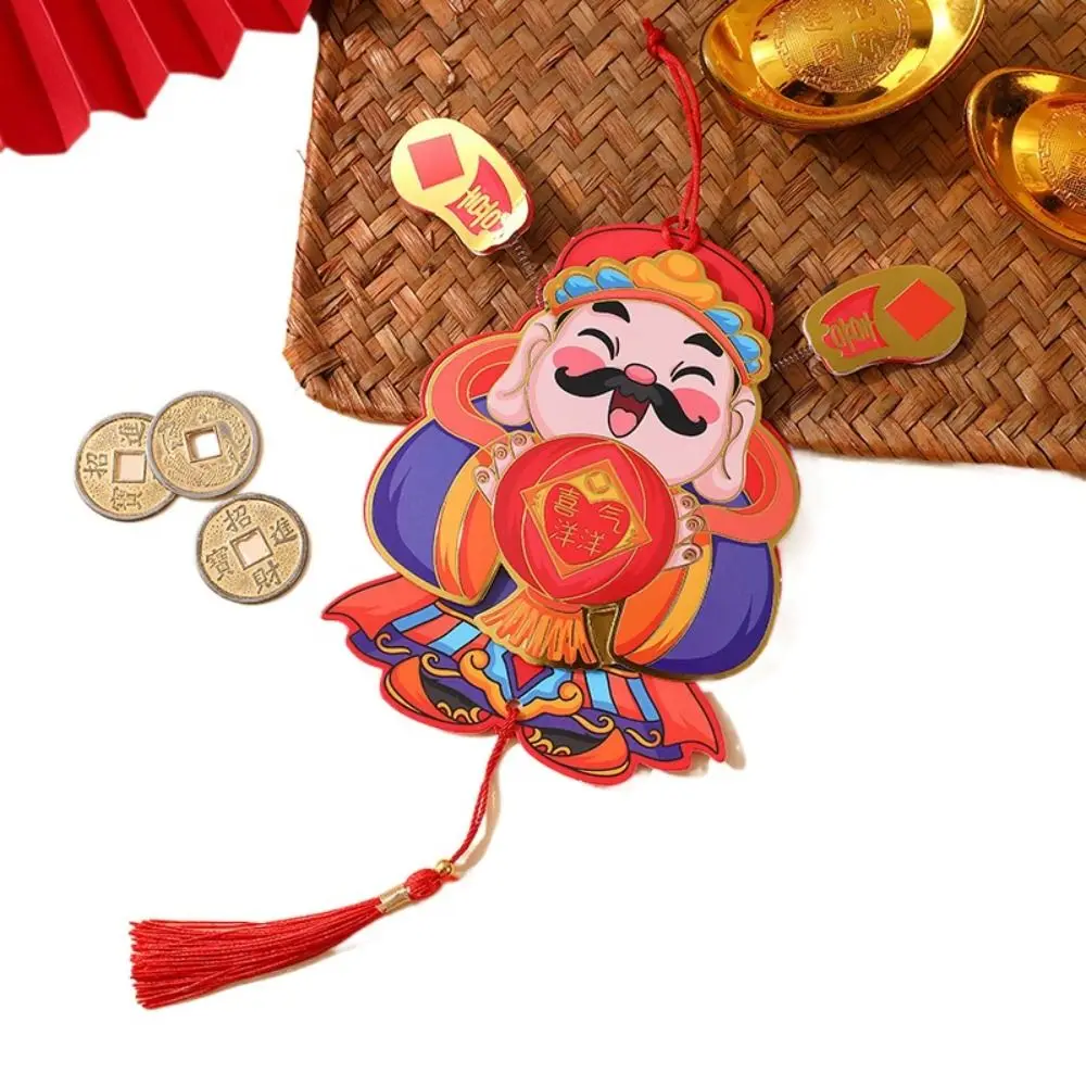 

The God of Wealth New Year Pendant DIY Chinese Style Dragon Year Refrigerator Magnet Not Easily Deformed Propitious
