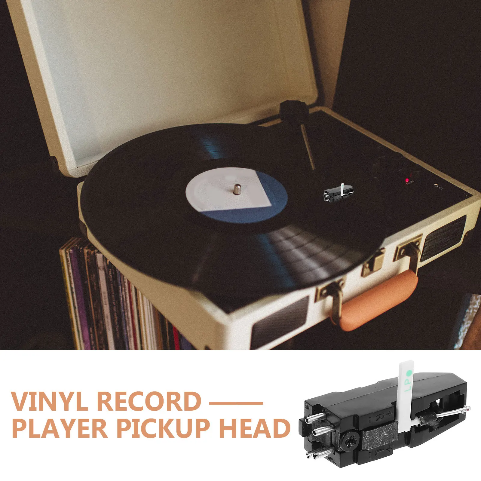 

Stylus and Cartridge Dual Side Stylus Needle Record Player Replacement Parts Enhance Details Low Distortion Record Player Needle