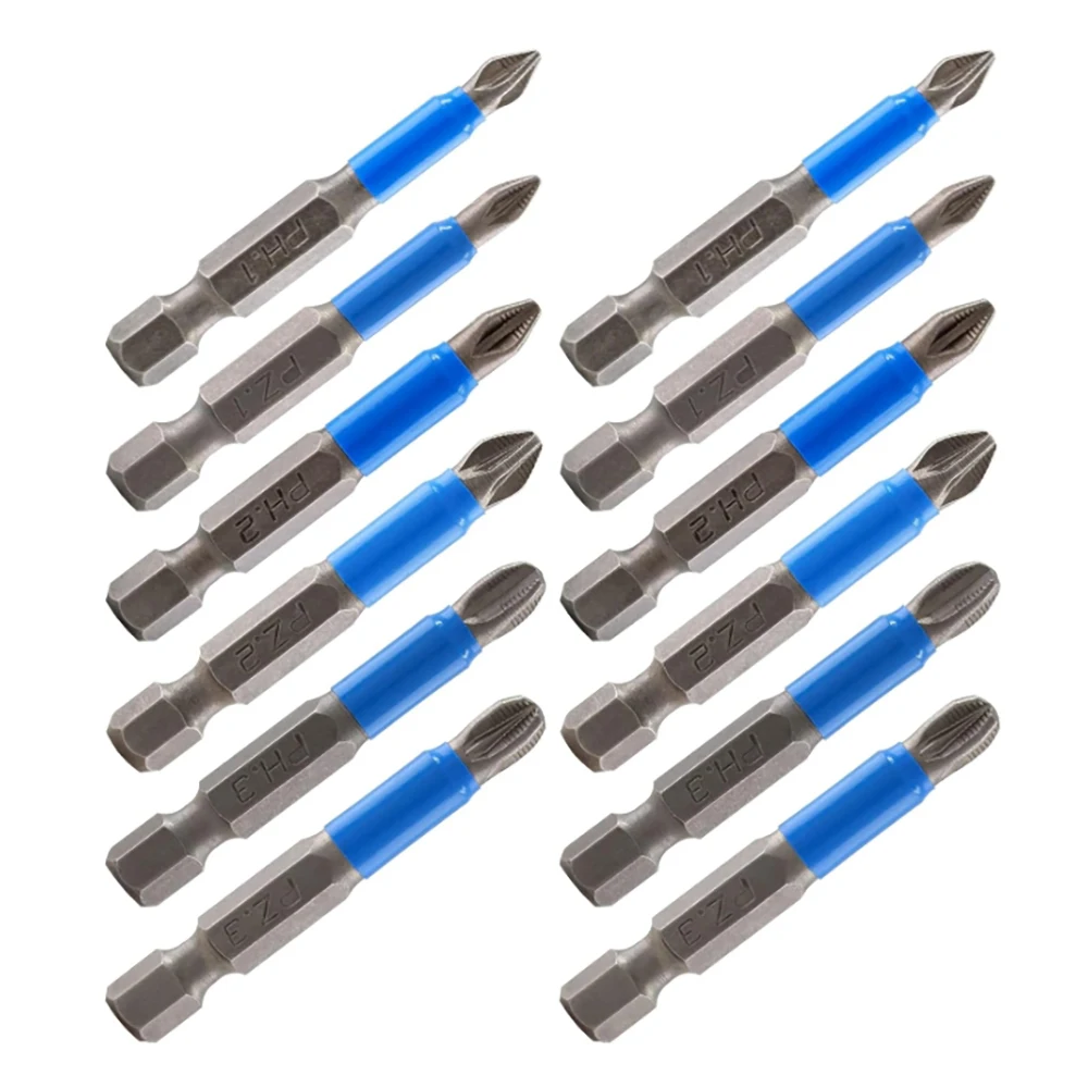 

Набор противоскользящих магнитных отверток PH1 PH2 PH3 PZ1 PZ2 PZ3 S2, стальной шестигранный хвостовик, крестообразный винт, аксессуар для инструмента