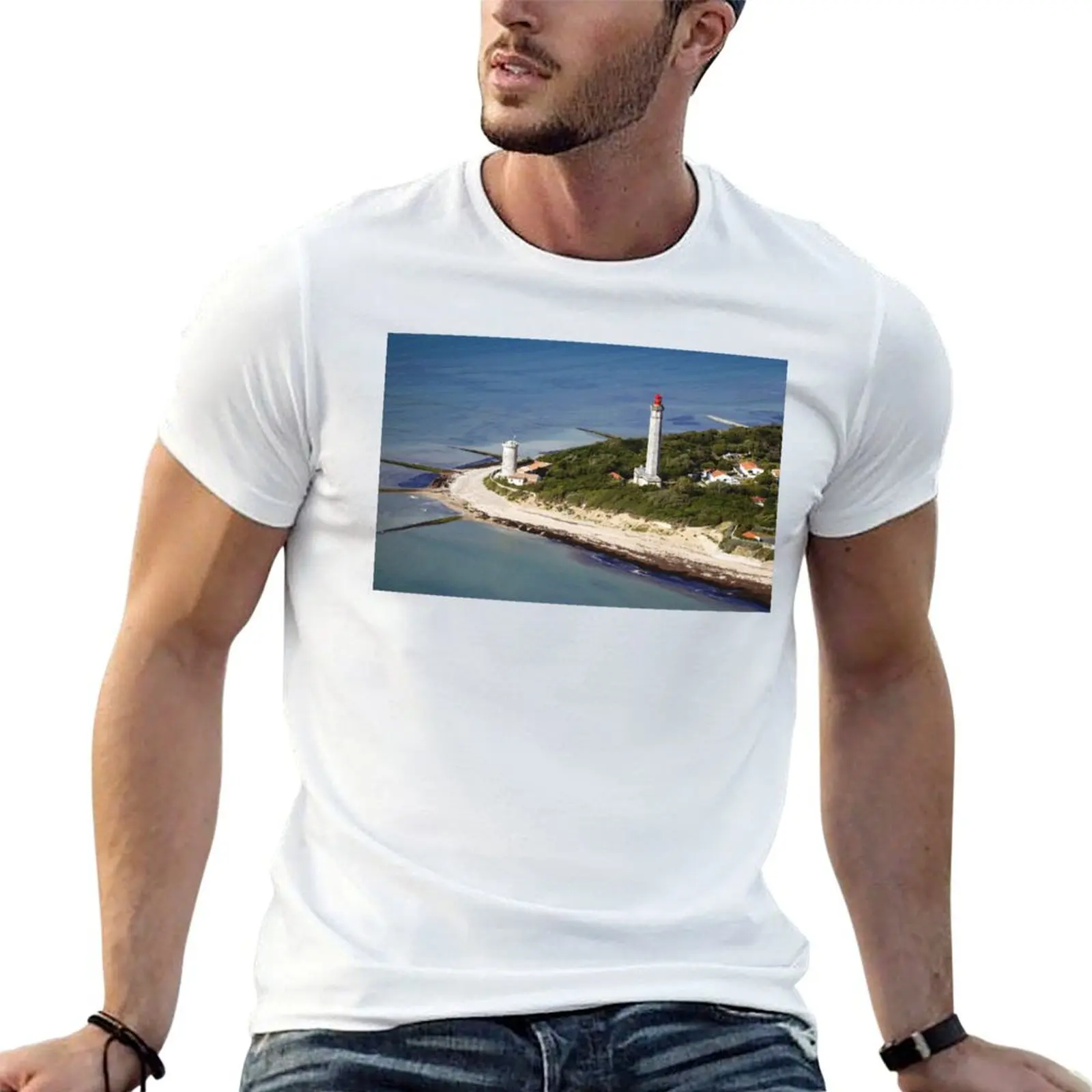 Whale Lighthouse T-Shirt Moisture Wicking Athletic T-Shirt
