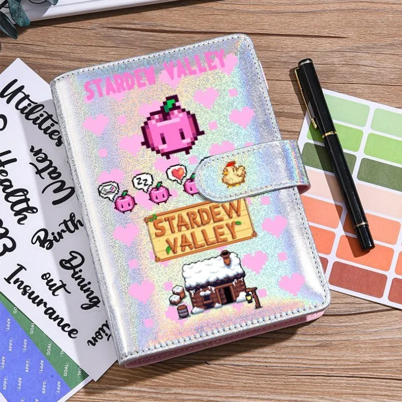 Stardew Valley Notebook Laser Cover Journal Kawaii Scrapbook Notepad for School Notes DIY Hand Account Writing Collectible Gift