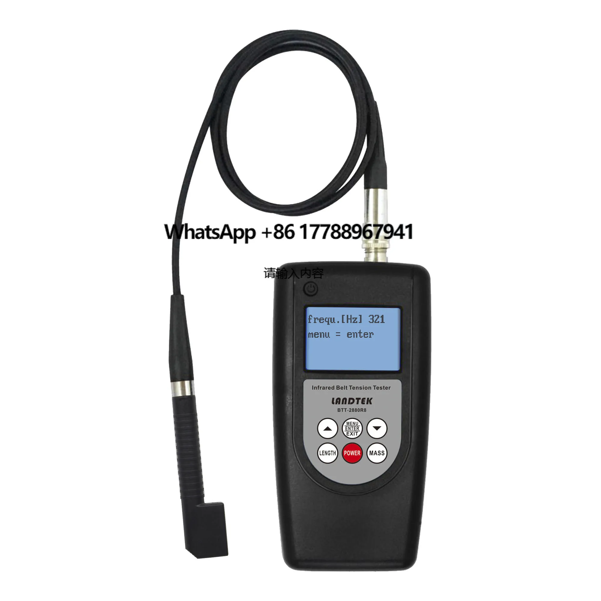 

Landtek Digital Infrared Belt Tension Tester BTT-2880R8 Range (10~800Hz)