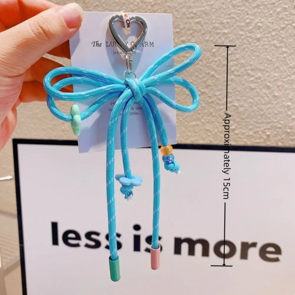 سلسلة مفاتيح بحبل نايلون مضفر ، إكسسوارات حقائب ملونة ، خيط حبل ، حقيبة رياضية جذابة ، هدايا ذاتية الصنع ، دلاية إبداعية ، موضة جديدة
