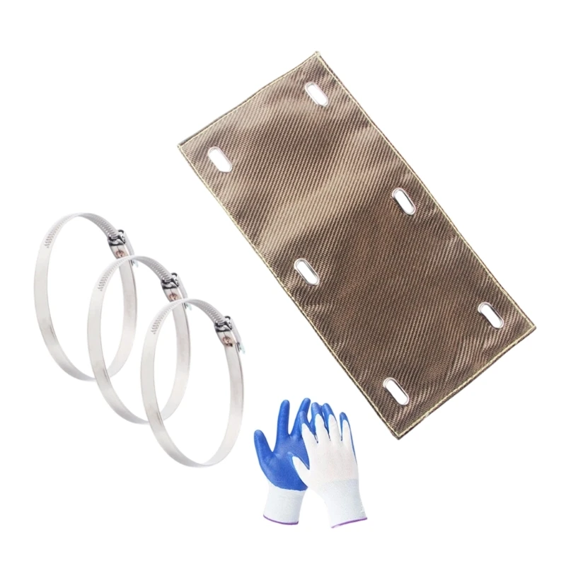 Fabric Exhaust Heat Barrier Panel with Hardware for Manifolds