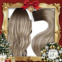 Extensiones de cinta Laavoo, cabello humano Remy 20P y 40P, cabello liso Natural, cinta adhesiva de doble cara en cabello humano, trama de piel