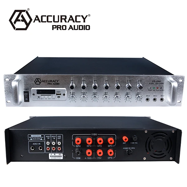 Accuracy Pro Audio Professional Public Address Audio Leistungsverstärker CS-250F Verstärker Audio