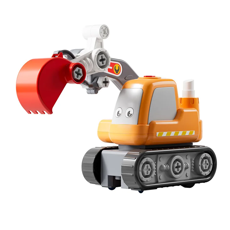 

Children's educational disassembly toy car boy disassembly and assembly excavator taxi aircraft fire truck construction truck