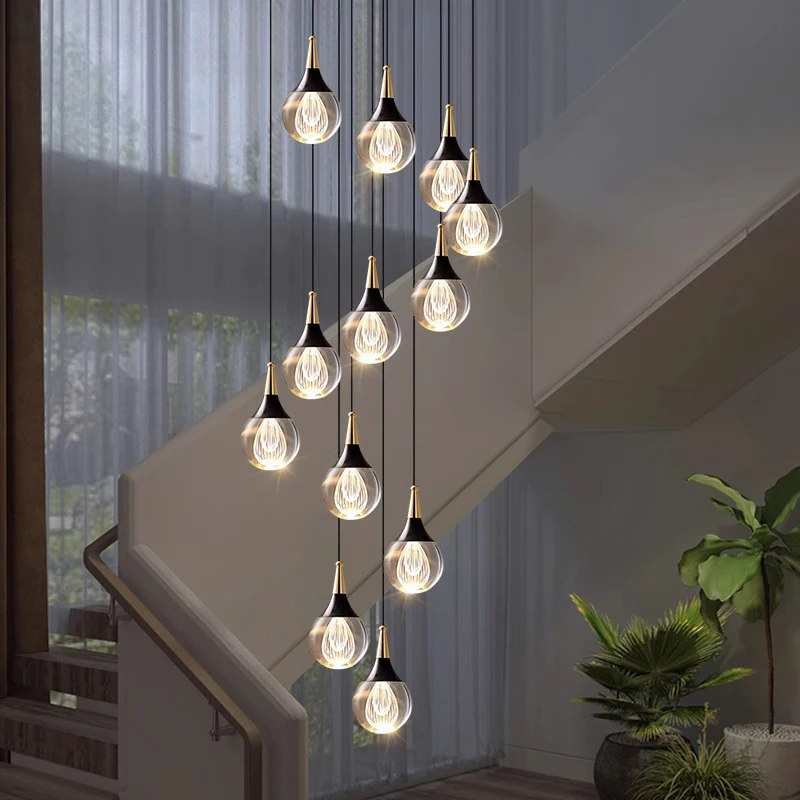 Plafonnier LED suspendu en cristal au design moderne, éclairage d'intérieur, luminaire décoratif de plafond, idéal pour un salon