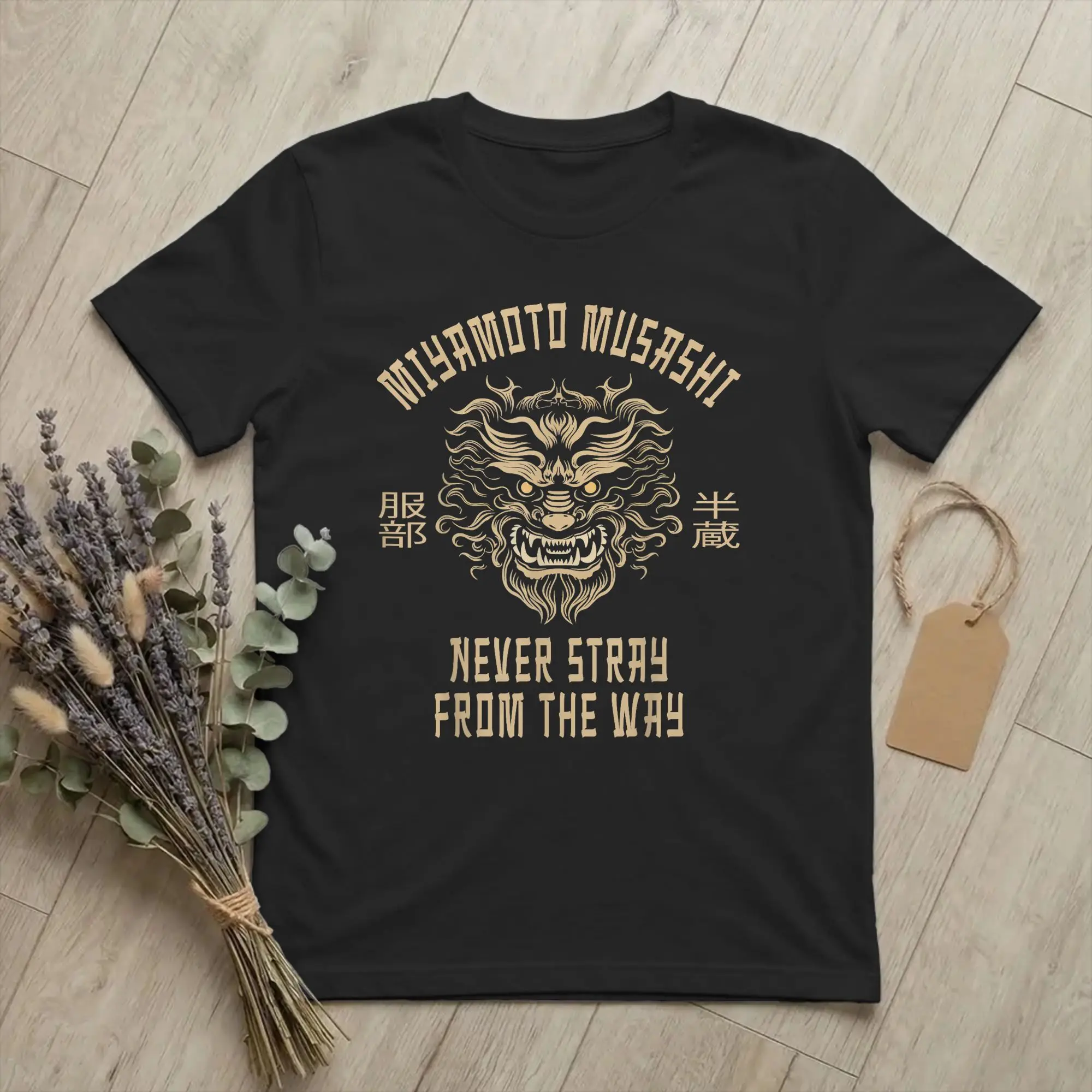 Miyamoto Musashi Samurai Japan Bushido T-Shirt for Men Sword Funny Pure Cotton Tee Shirt Round Collar Short Sleeve T Shirt merch