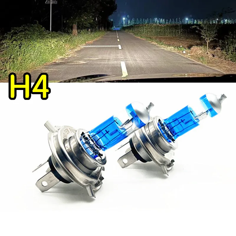 

2pcs 9003 Car Halogen lamp Night Walker H4 high and low beam 4000K motorcycle headlamp 12V60/55W High low lights head lamp bulb