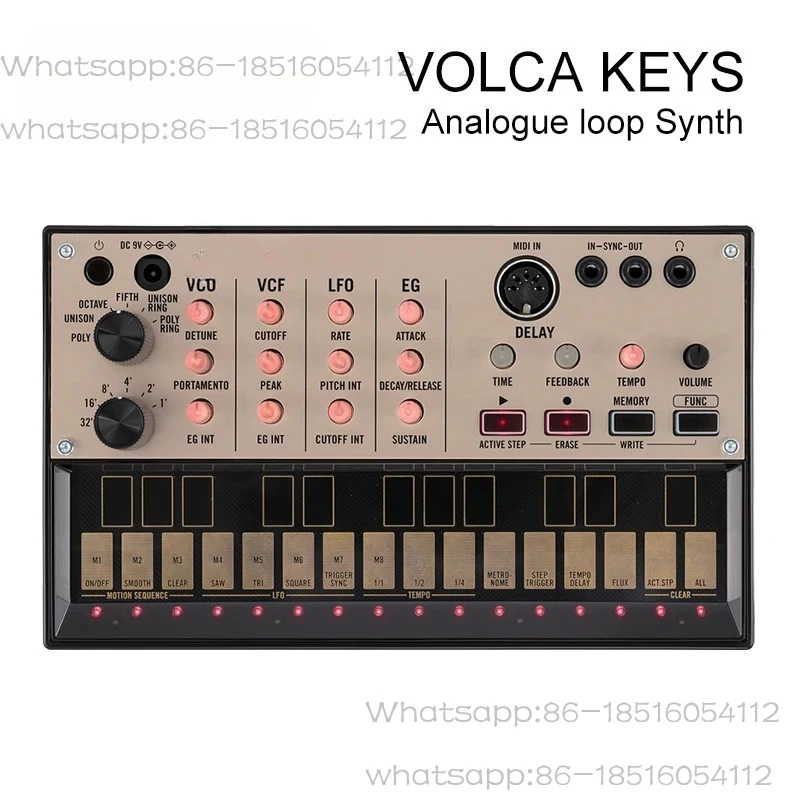 Analog Synthesizer Polyphonic Analog Sound Engine and Loop Sequencer Introductory Synthesizer
