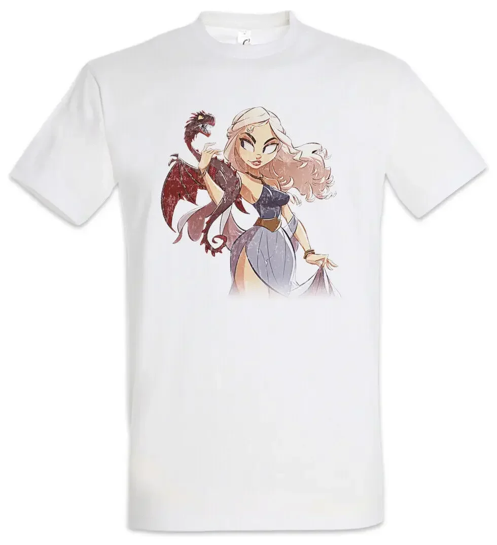 Dragon Comic Girl T-Shirt Game Of Symbol Daenerys Dany Thrones Dragons Cartoon Tees Y2K tops Unisex Summer Short Sleeve