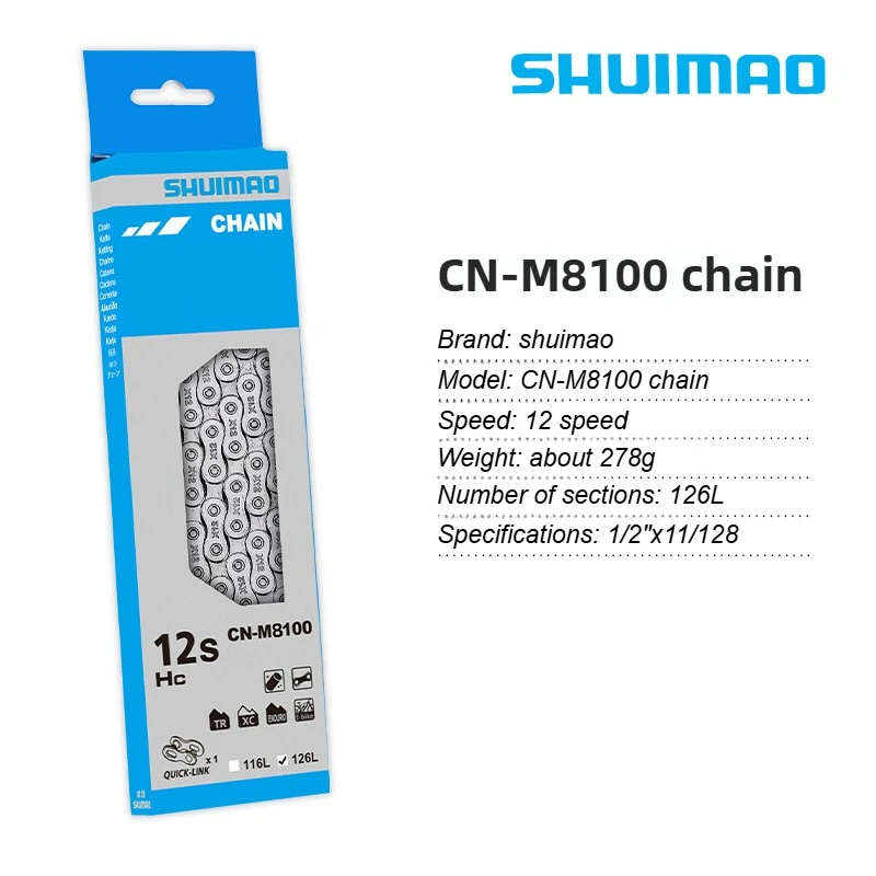 6/7/8/9/10/11/12 Speed Bicycle Chain 10v 11v 12v 116/126L MTB Mountain Bike Original Chains Bicycle Parts Bike Accessories, image 12