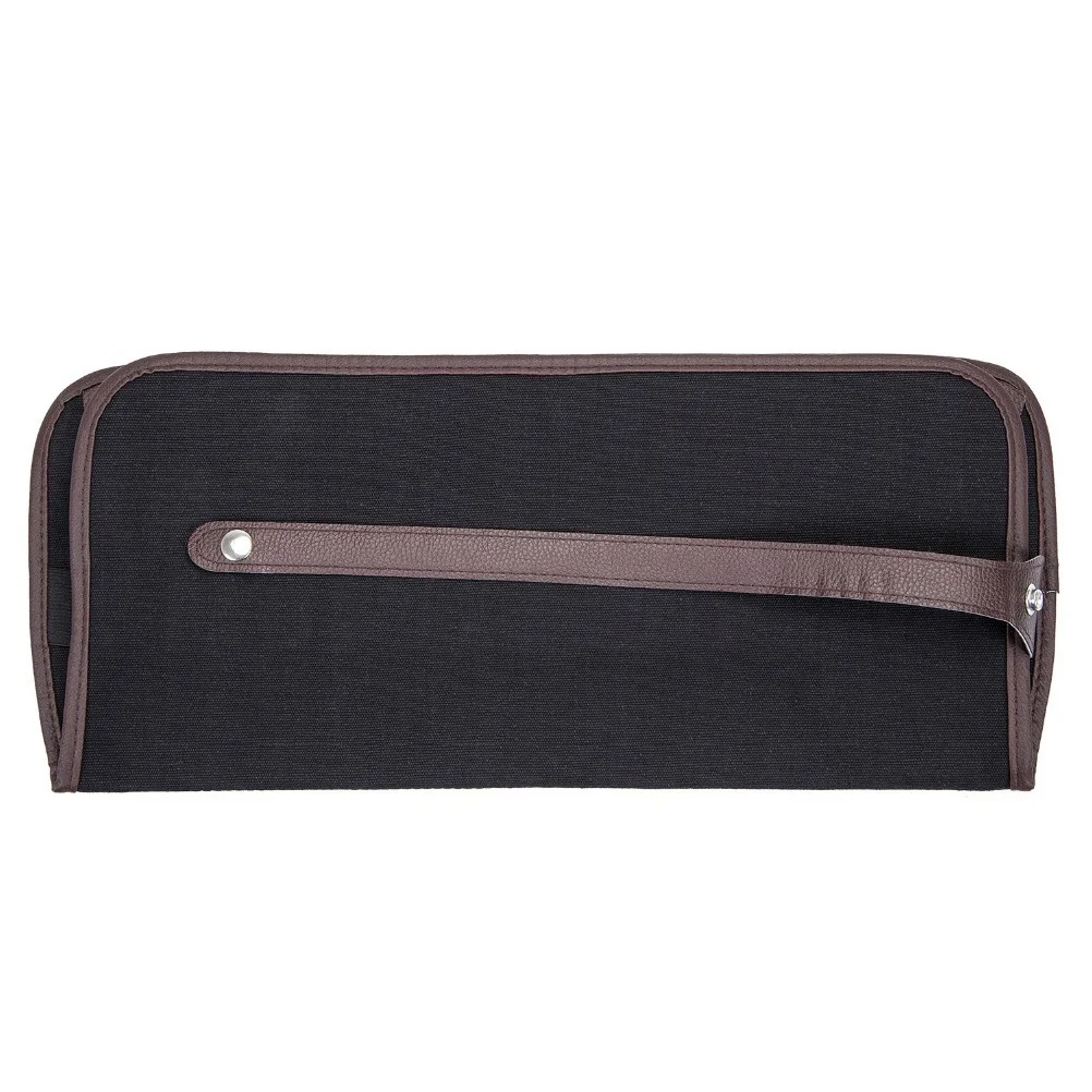 Canvas Pencil Wrap Roll 72 Holes Roll Up Pencil Case Practical Drawing Pencils Bag Pen Organizer Storage Pouch