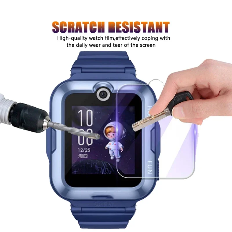 2 قطعة حامي الشاشة لهواوي ساعة الأطفال 5X 4X 3S 3X 4 Pro K2 الاطفال الهاتف ساعة ذكية واضح الأرجواني الزجاج المقسى فيلم