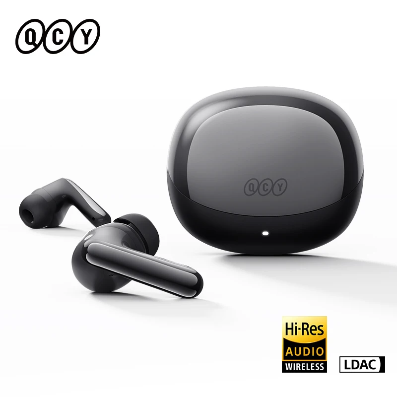 QCY MeloBuds N60 BH25HT19A Wireless Earphone Dual Driver LDAC Hi-Res Adaptive ANC Noise Cancelling Earbud Multi-Point Connection