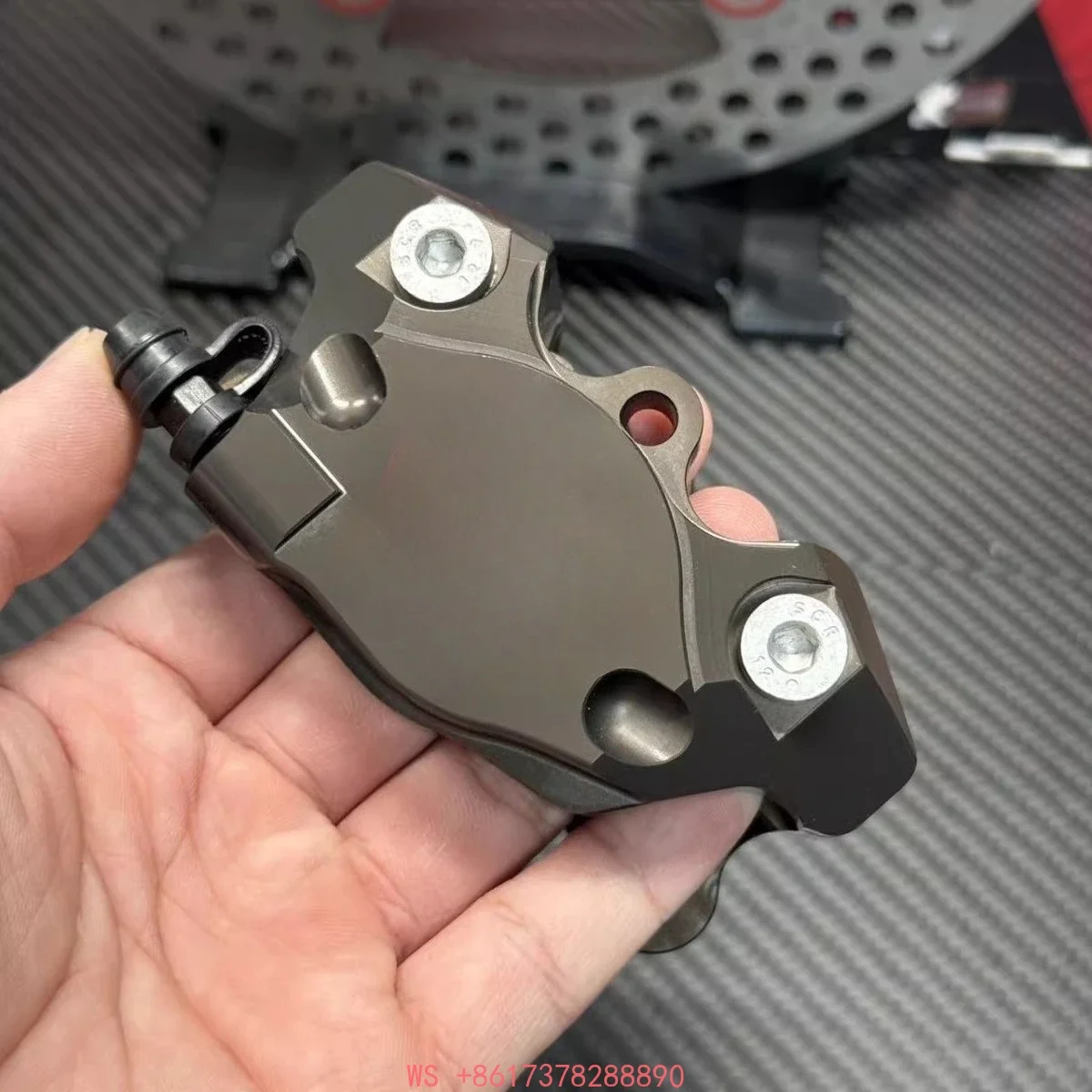 Third-generation nickel-plated 7075CNC modified crab calipers universal vertex code 7075 Hard Yang