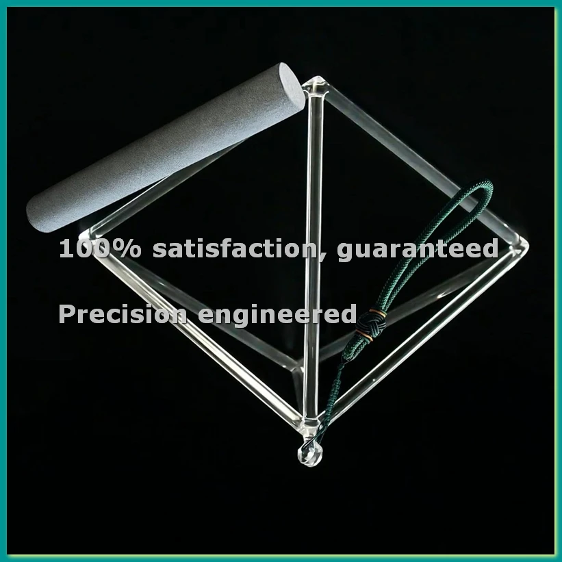 Crystal Meditation Pyramid 8 Inch Geometric Tripod Yoga Meditation Wind Chime Percussion Instrument-A55K