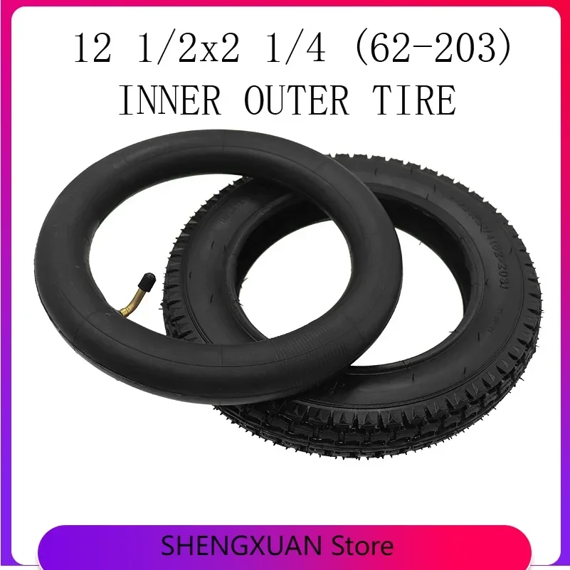 12inch 12 1/2x2 1/4 ( 62-203 ) Tire and Inner Tube for Many Gas Electric Scooters and E-Bike 12 Inch Wheel Tyre