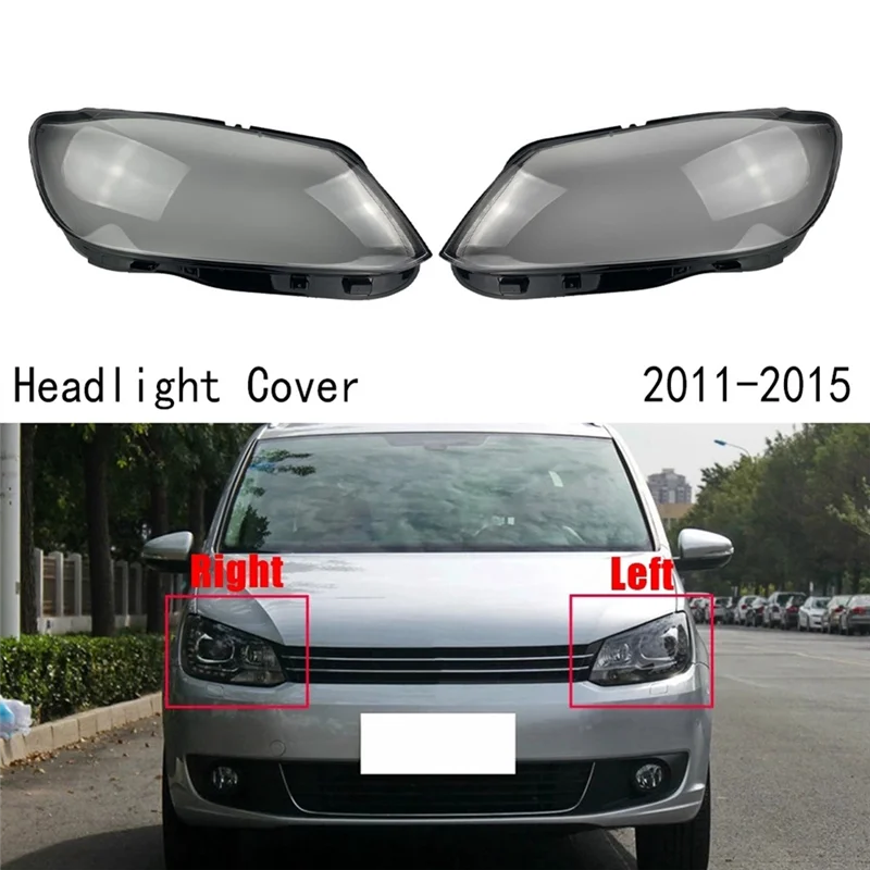 Right Headlight Cover Transparent Headlight Lens Headlight Shell for Touran 2011-2015