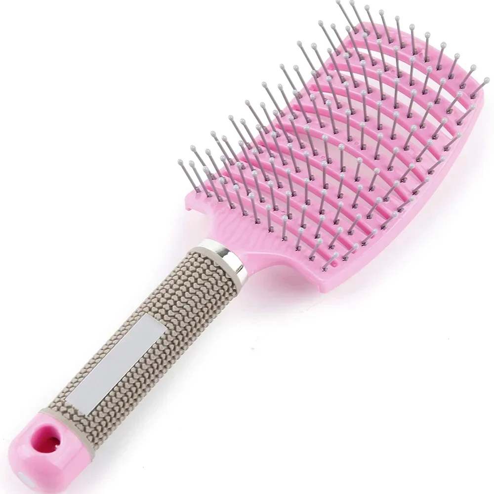 

Hair Brush Scalp Massage Comb Hairbrush Bristle&Nylon Women Wet Curly Detangle Hair Brush for Salon Hairdressing Styling Tools