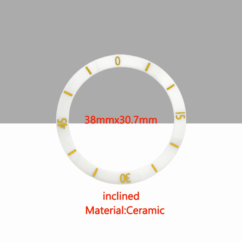 Horloge Chanel Nieuwe Stijl Keramische Bezel insert Fit Voor Sub Seiko SKX007 SKX009 Horloge Gevallen 38*30.7mm Keramische Bezel Insert Ring