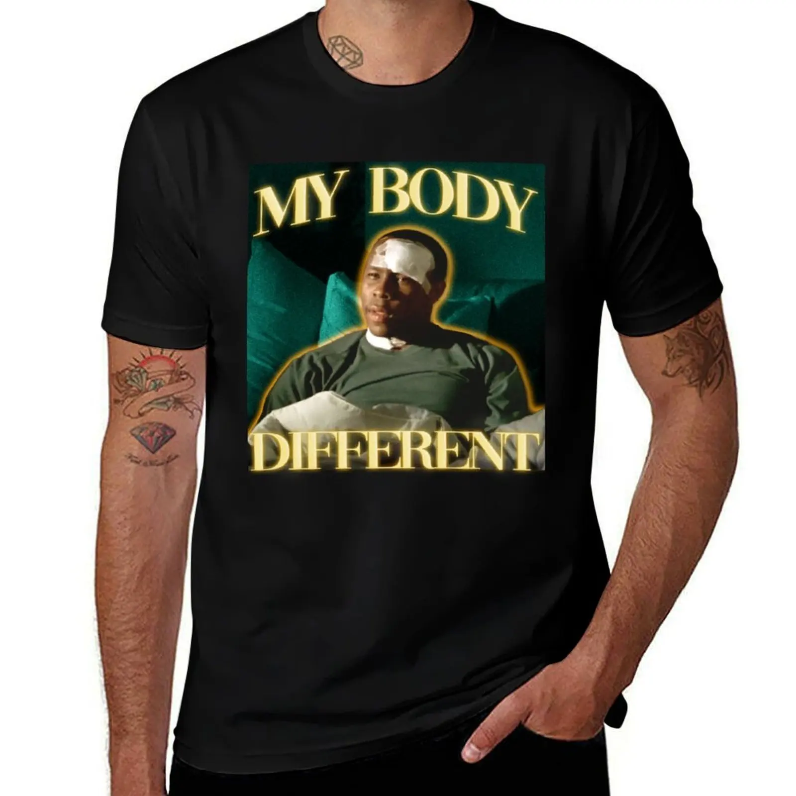 My Body Different T-Shirt Casual Breathable Short Sleeve Top T-Shirt