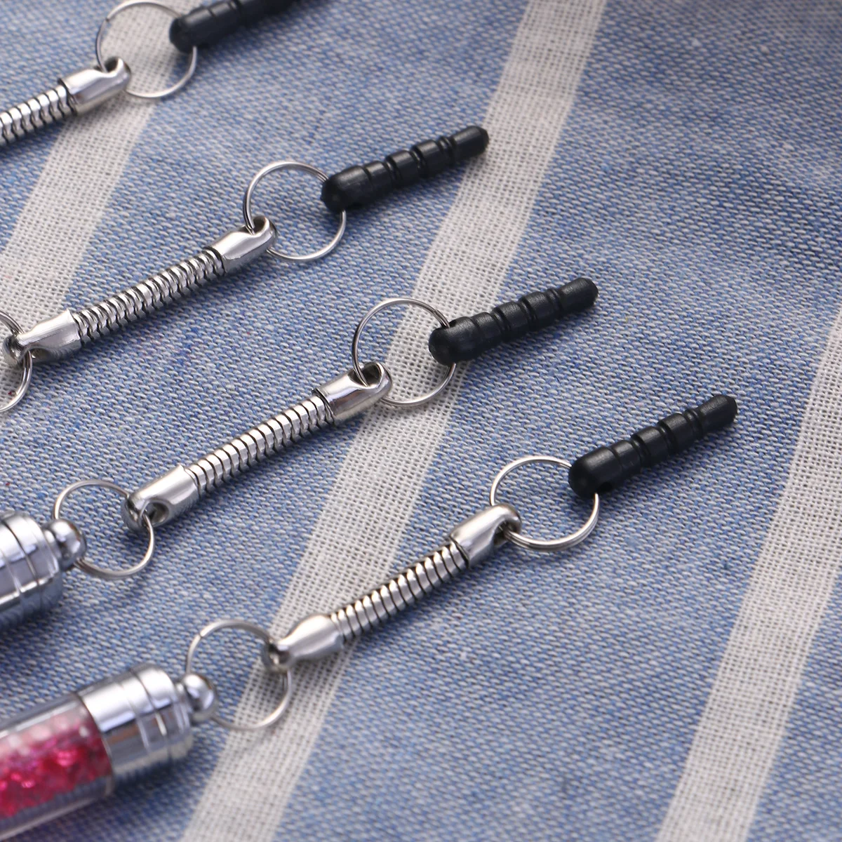 

10pcs Crystal Stylus Pens Glitter Capacitive Diamond Universal Phone Pendant Screen Devices Tablet Accessories Soft