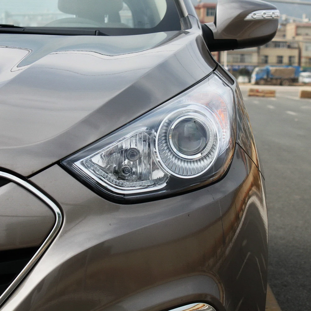 Hyundai IX35 2009 2010 2011 2012 투명한 헤드 라이트 커버 헤드 램프 쉘 투명 렌즈 플렉시 유리 원래 전등 갓 교체