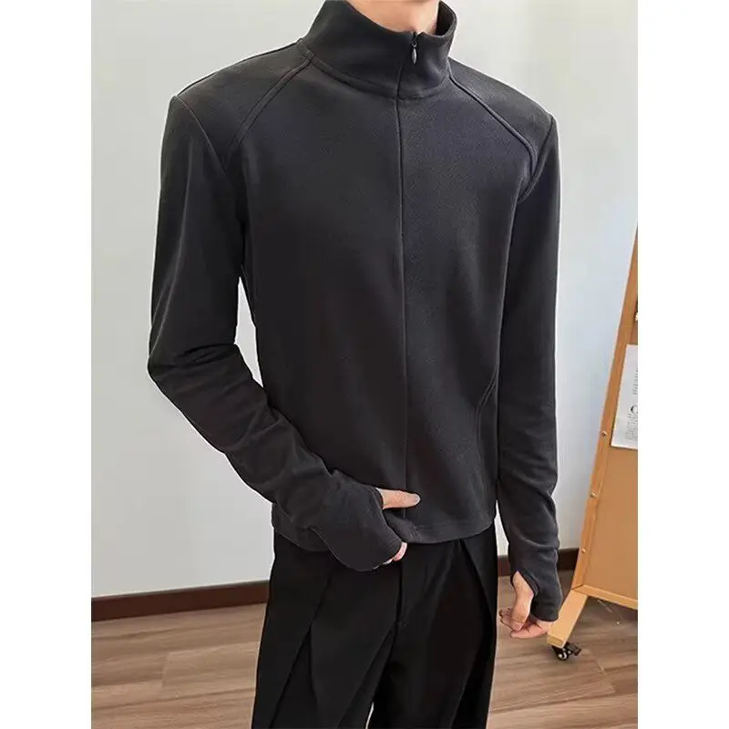 

Спортивная куртка Slim Fit с маленьким воротником для бега, йоги, пилатеса, верхняя одежда из полиэстера, приталенный крой, длинный рукав