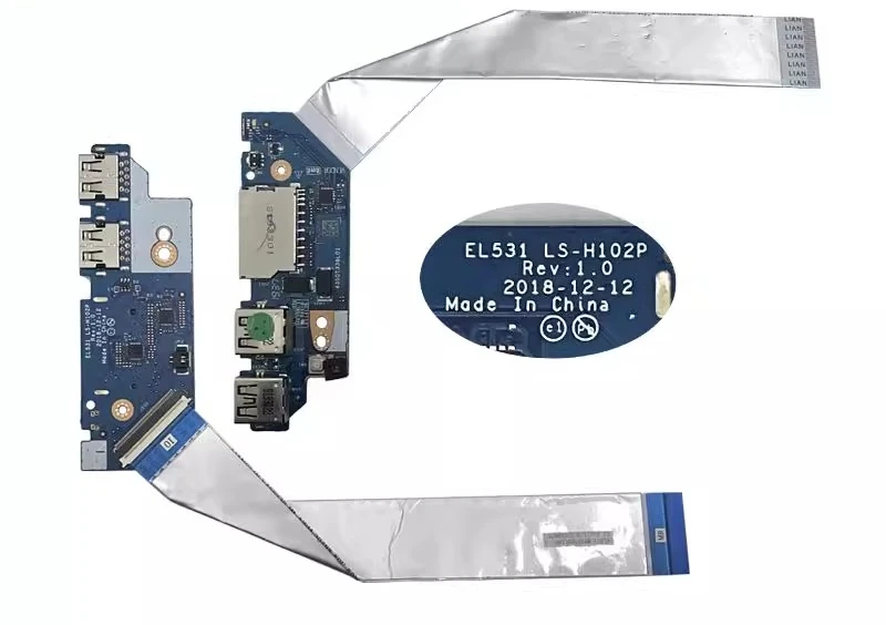For Lenovo IdeaPad S340-15IWL 15api USB card reader power button board cable 5c50s2490 8 LS-H102P