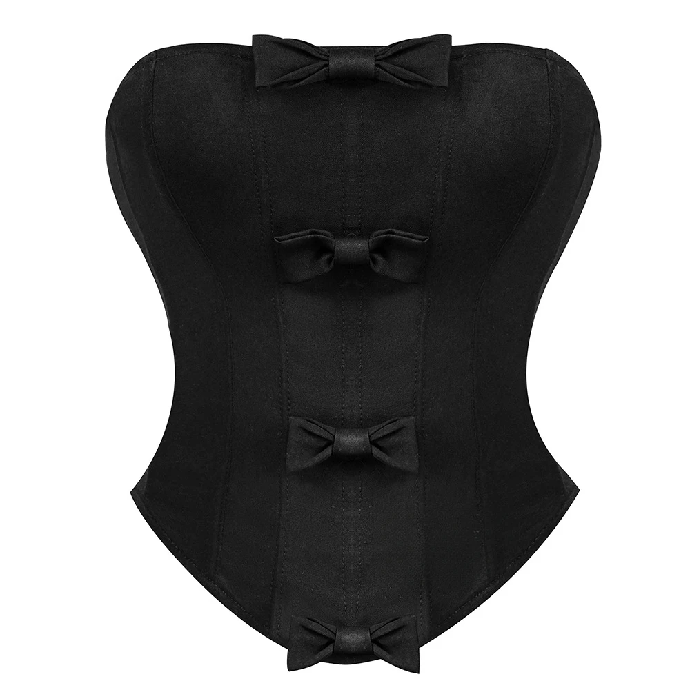 

Сплошной цвет с бантом, корсет, укороченные топы, сексуальные женские кости, корректирующее белье на шнуровке, жилет для похудения, корсет на талии, камзол Rave, бюстье