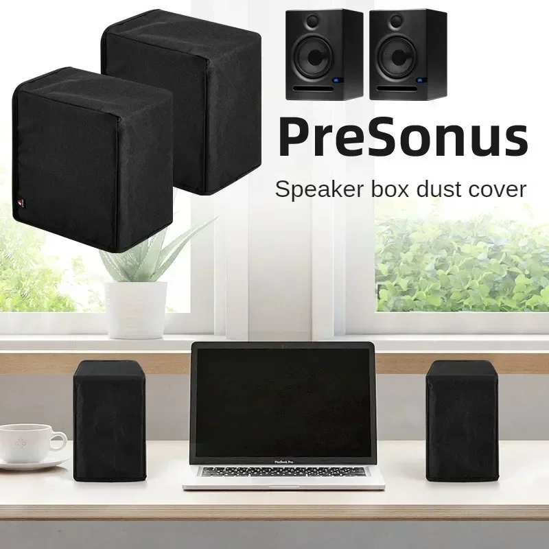 1 par de fundas a prueba de polvo para PRESONUS Eris E3.5/E4.5 Monitor de estudio altavoz funda protectora negra funda protectora