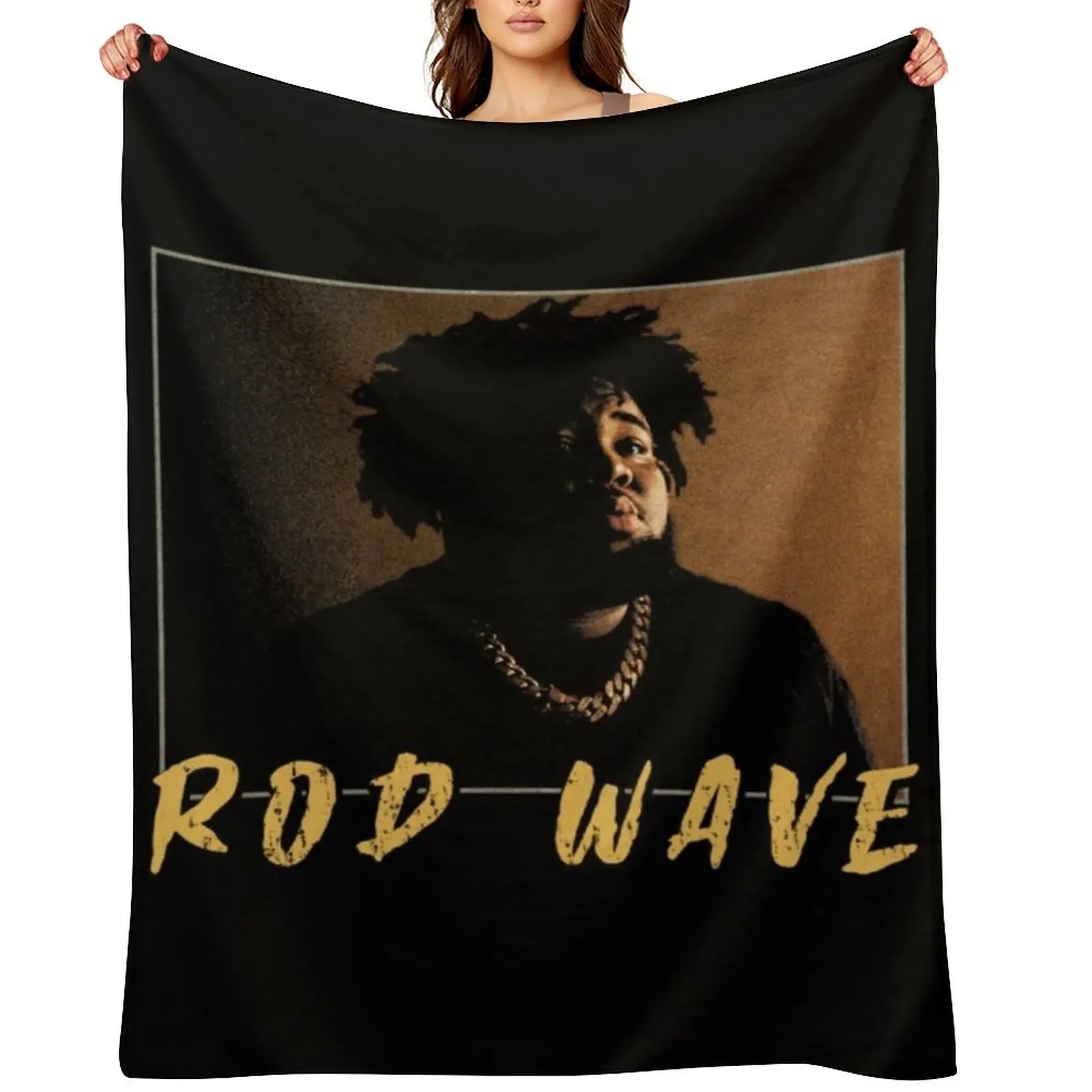 

Rod Wave Throw Blanket Thermals For Travel Loose Furry Vintage Blankets