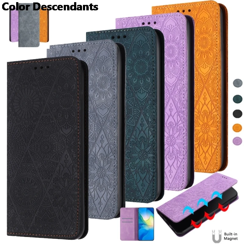 

Phone 17 16 Pro Max Vintage Flower Case for iPhone 17 Air 16 15 Plus 14 13 12 11 Pro Max Case Magnetic Leather Wallet Book Cover
