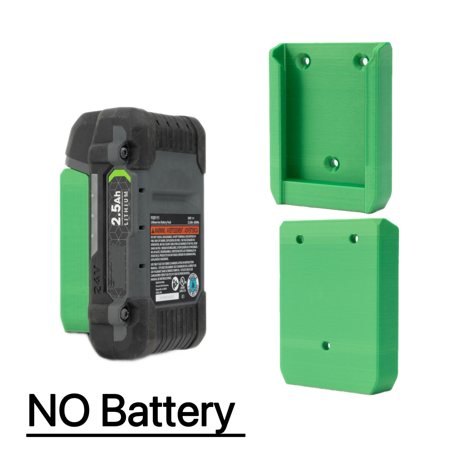 For Easy Installation 1/3/5pcs For FLEX 24V Series Lithium Battery Wall Mount Bracket Dock Holder Stand With screw (NO Battery)