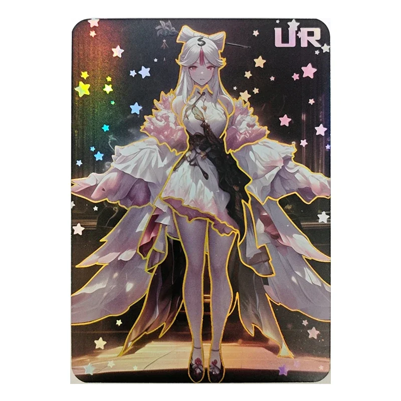 Anime Goddess Story Rare A6 Size UR Collectible Card Raiden Shogun Keqing Mitsuri Ningguang Kafka Toys for boys Birthday Present