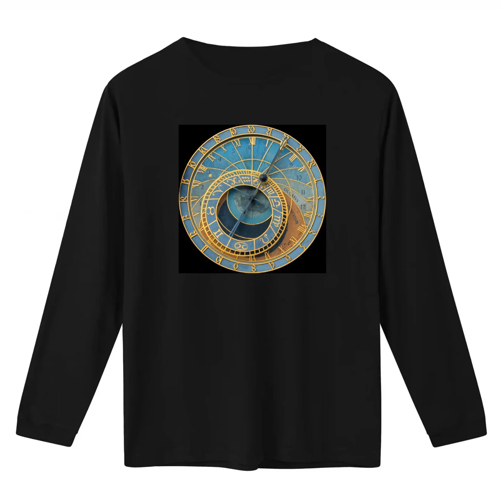 Stunning! Medievil Astronomical Clock or Prague Orloj in Prague / Praha Czech Republic - Professional Photo T-Shirt 100% Cotton
