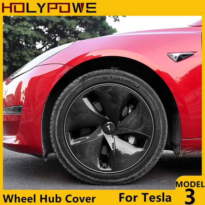 For Tesla Model 3 High Performance 18 Inch Wheel Hub Cover Tire Protection Trim Rinng Decorative Exterior Modified Accessories