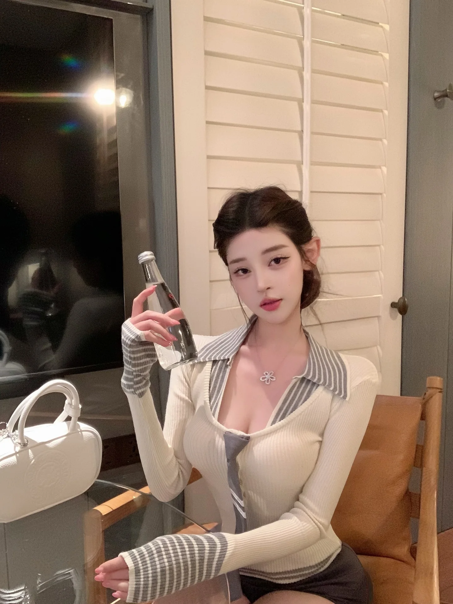 

Новинка: Женский вязаный свитер Luna Sexy Pure Desire с отложным воротником, приталенный, с длинным рукавом, весенняя мода