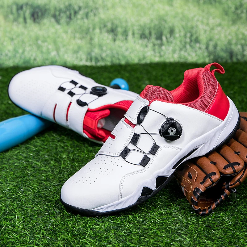 Nowe buty baseballowe dla par, antypoślizgowe, odpinane trampki z długimi zszywkami, buty sportowe i rekreacyjne na świeżym powietrzu, wysokiej