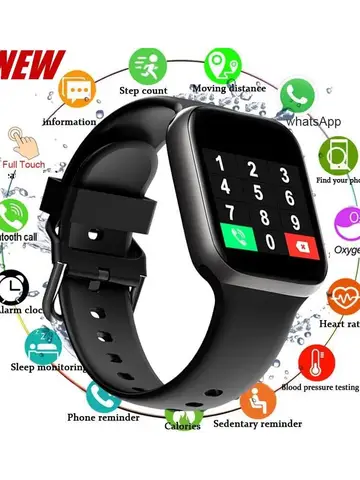 116plus Smart Watch Men and Women Full Touch Screen Sport Fitness Watch Man IP67 Waterproof Bluetooth For Ios Android Smartwatch