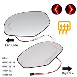Car Rearview Driver Side Heated LED Signal Mirror Glass For Chevrolet Silverado Suburban Tahoe For Escalade For Yukon Sierra