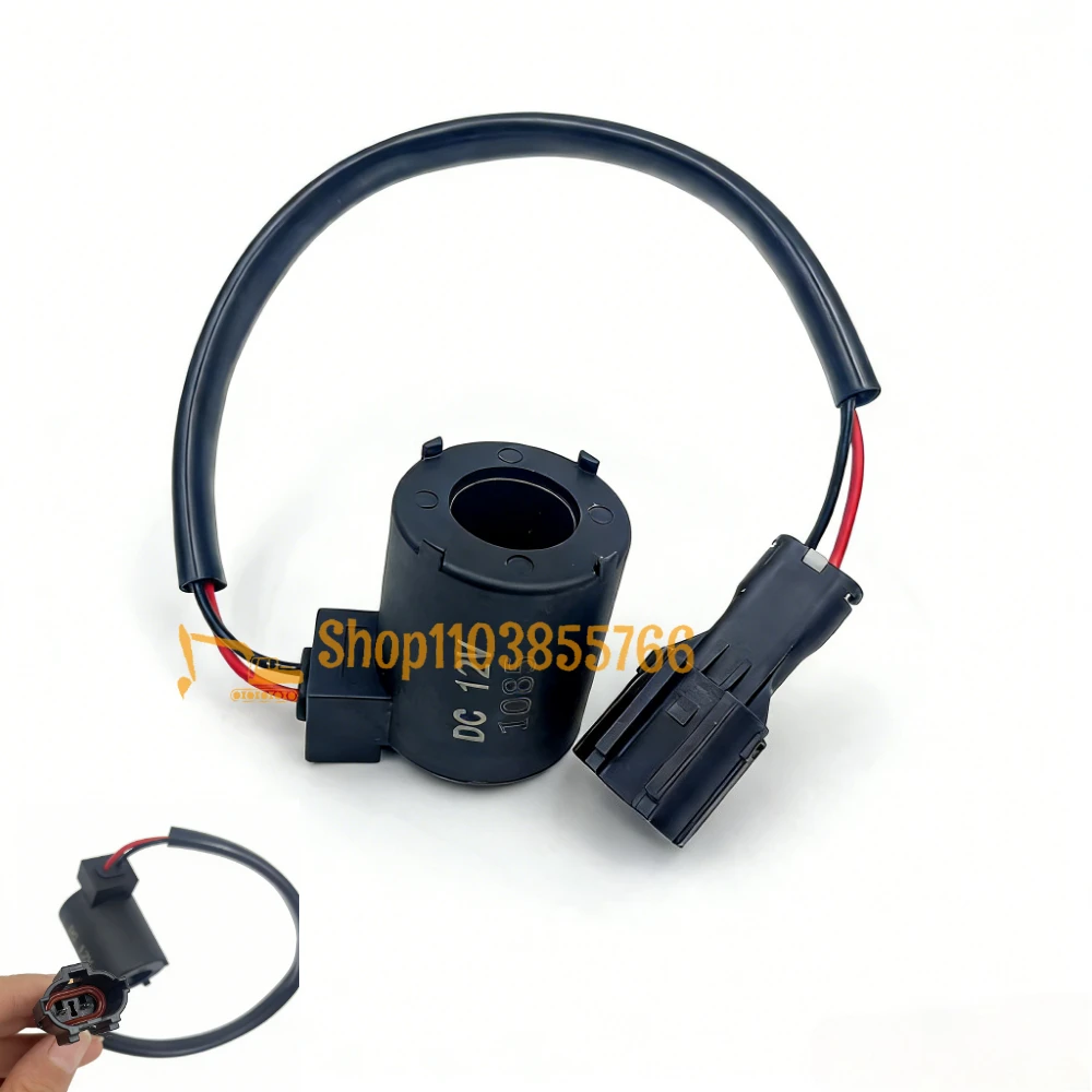 

1085 16mm/38mm 12V/24V Hydraulic Coil Solenoid Valves For Yanmar VIO20 VIO40 VIO55 Engine Excavators Parts