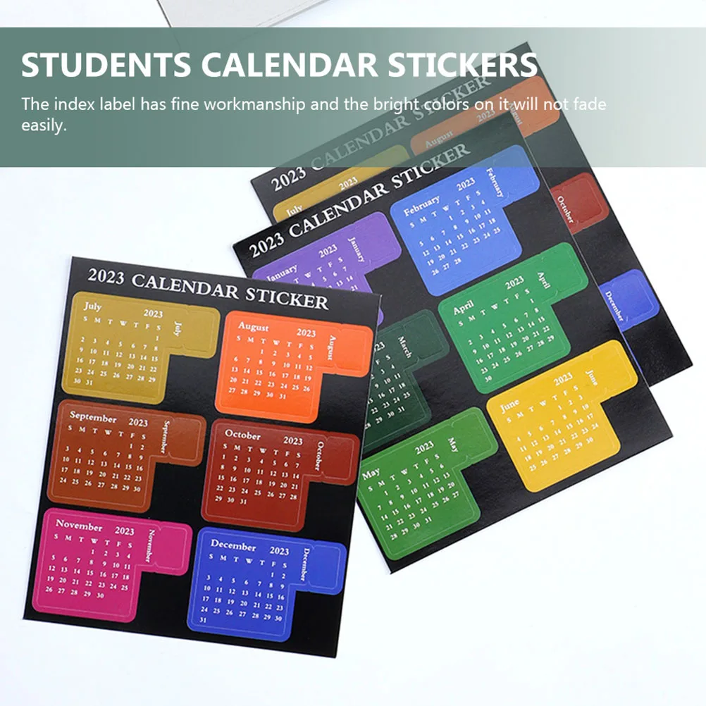 

12 Sheets Tabs DIY Sticky Stickers Notebook Cute Planner Blank for Journals Journaling Small Student