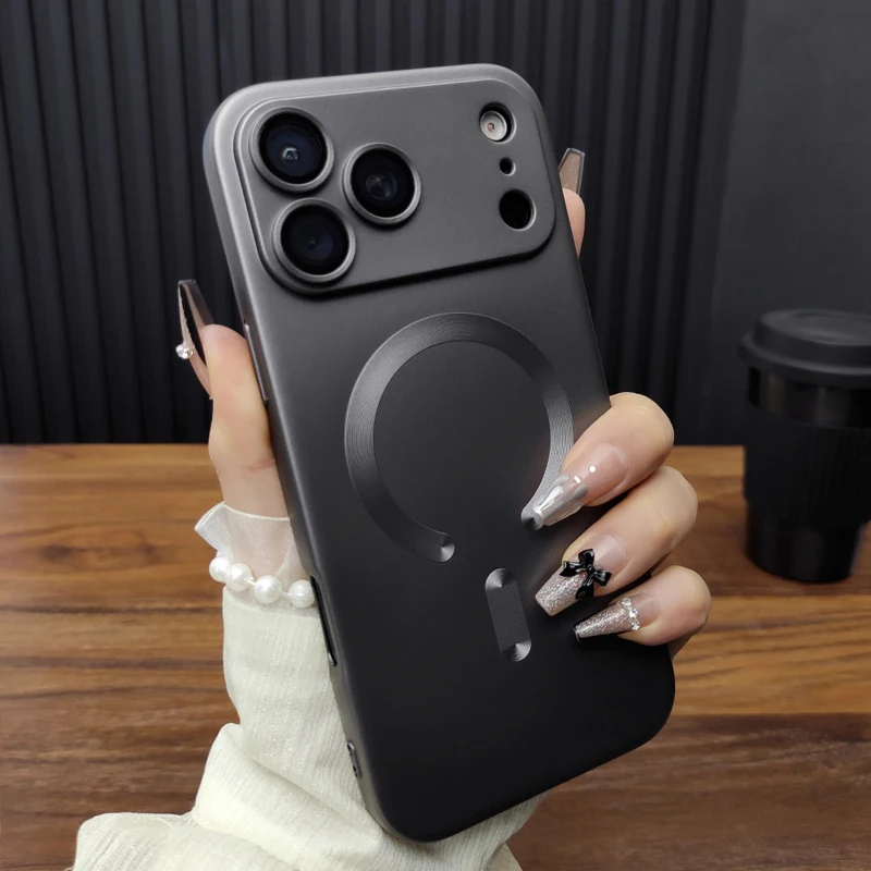 Funda de TPU suave para iPhone 17 16 15 14 13 12 11 Pro Max 15Pro 14Pro 13Pro iPhone15 iPhone14 compatible con Magsafe carga inalámbrica 2