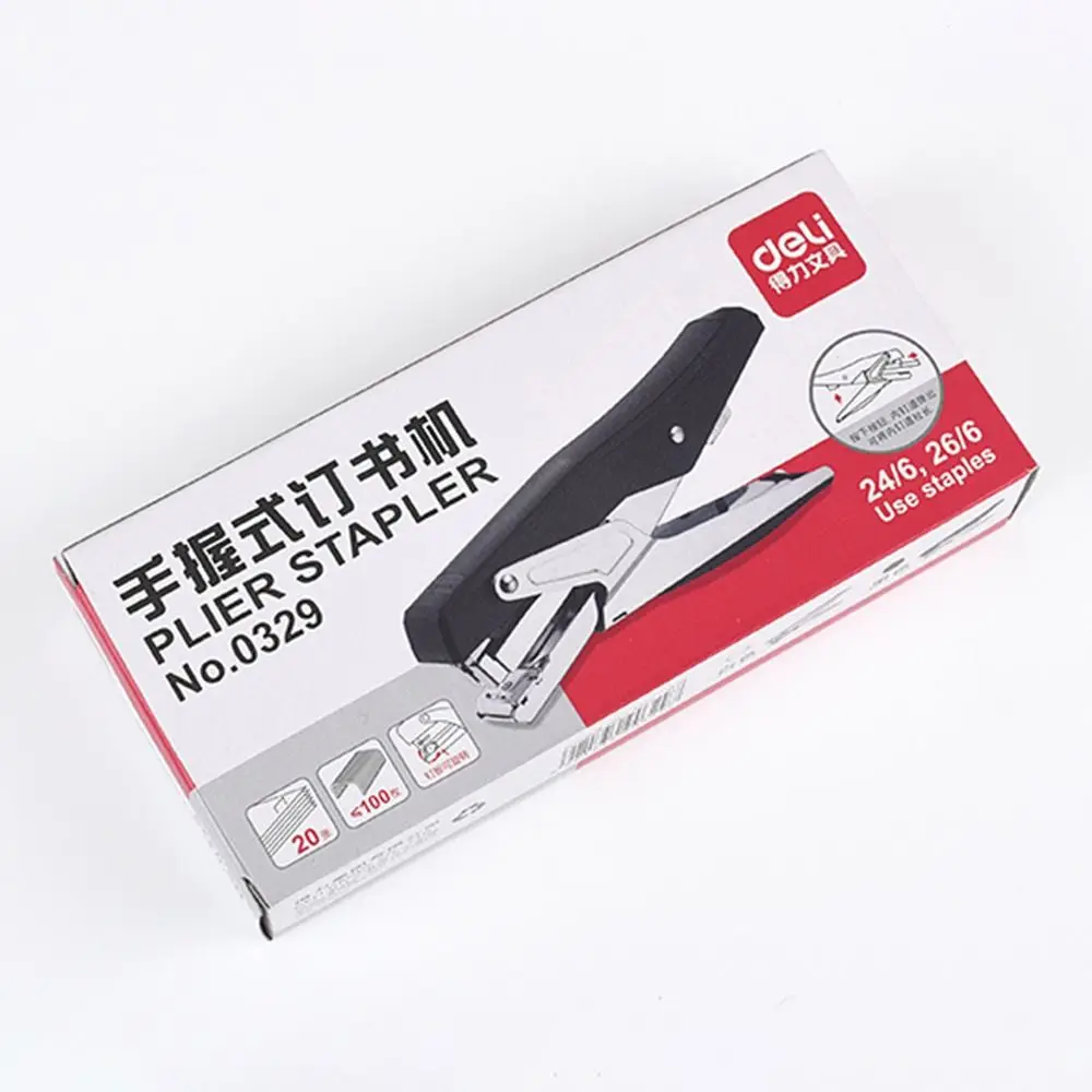 Multifunction Labor-Saving Stapler Up To 25 Pages Metal Heavy Duty Stapler Anti-slip with 1000pcs Nails Desktop Stapler Business
