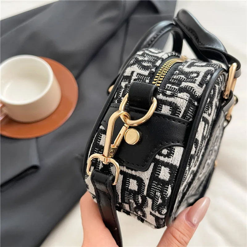 حقيبة يد كروس جديدة، حقيبة قماش نسائية بسيطة وعصرية، للاستخدام اليومي، حقيبة صغيرة على طراز بوسطن