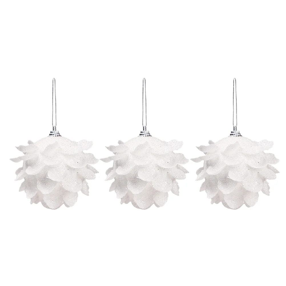 

3Pcs Christmas Hanging Pendant Premium Foam Balls Festive Decor for Christmas Tree Wedding Anniversary Party Home Office Hotel